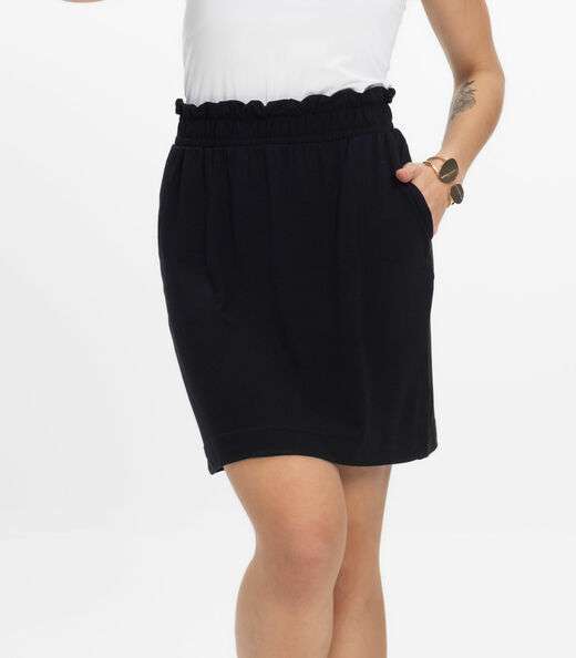 Saia Feminina em Molicotton Infinita Cor Preto
