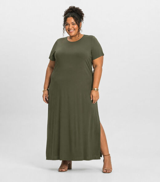 Image_Vestido Feminino Midi Plus Size Infinita Cor Verde