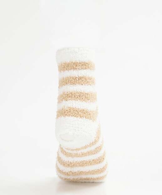 Meia Cano Médio Feminina Chenille Listrada Marisa