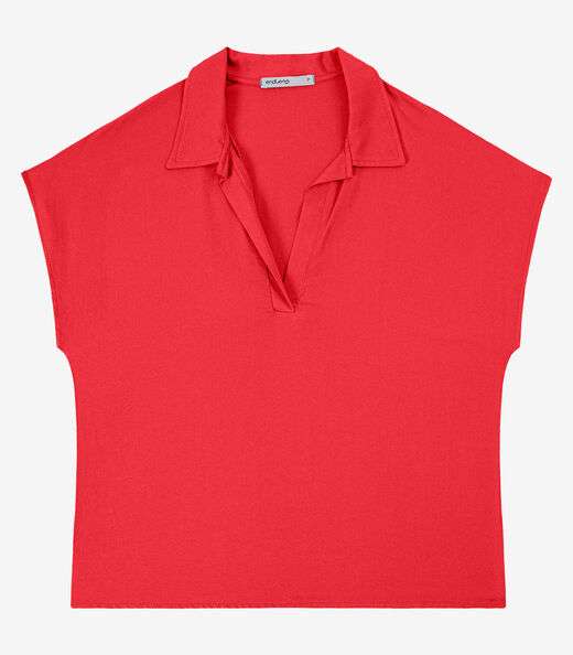 Polo Viscose Modena Feminino Endless Laranja