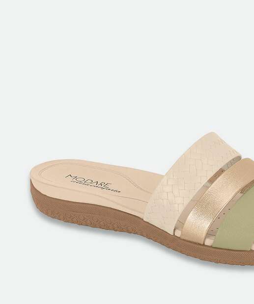 Rasteirinha Feminina Conforto Modare Bege