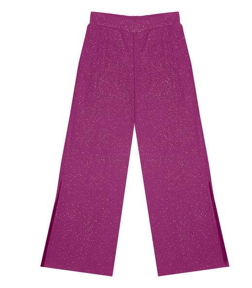 Calça Juvenil Feminina Em Ribana Canelada Minty Roxo