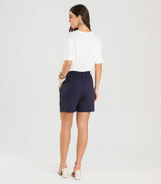 Shorts Adulto Feminino Infinita Cor Azul