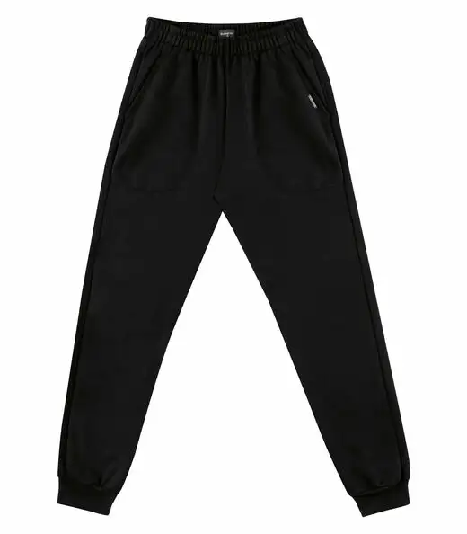 Calça Masculina Plus Size Em Moletom Diametro Preto
