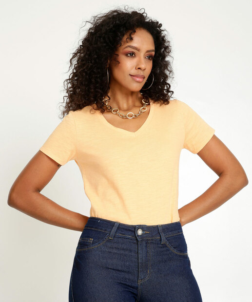 Blusa Feminina Flamê Manga Curta Marisa  