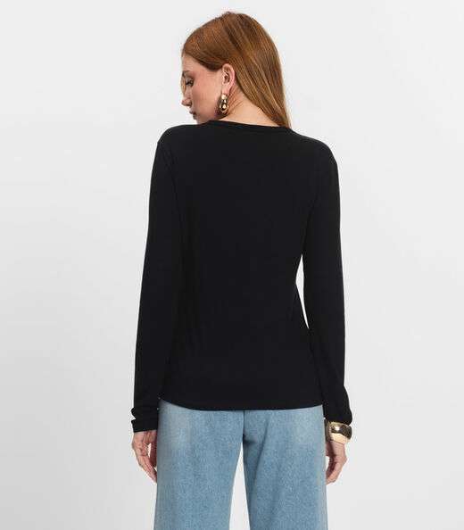 Blusa Manga Longa Select Preto