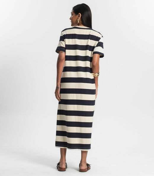 Vestido Super Midi Rovitex Azul