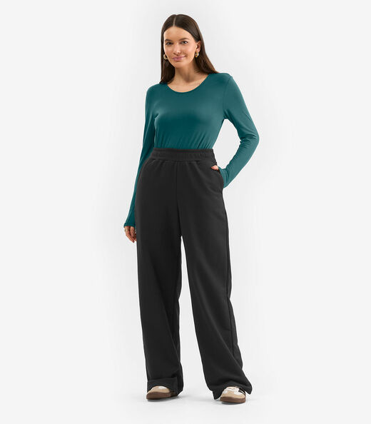 Image_Calça Feminina em Moletom Rovitex Preto