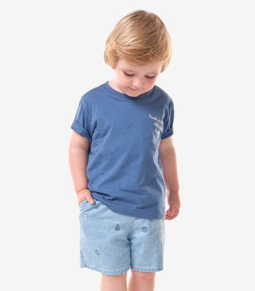 Image_Conjunto Infantil Camiseta Com Bermuda Trick Nick Azul