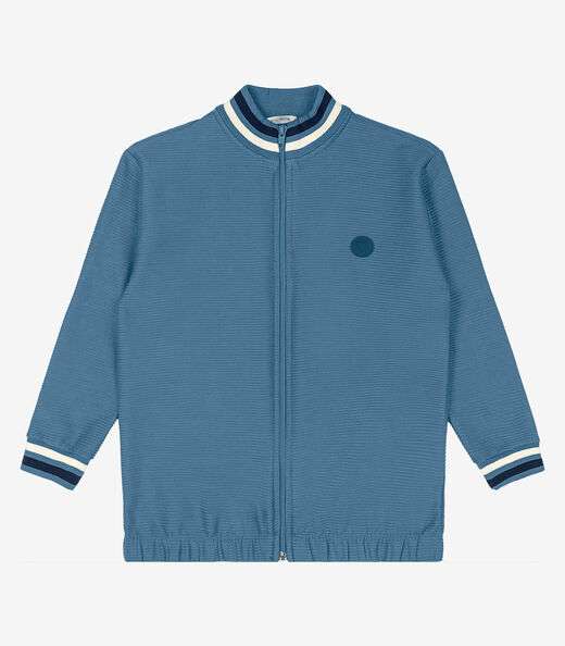 Jaqueta Infantil Masculina Bomber Trick Nick Azul