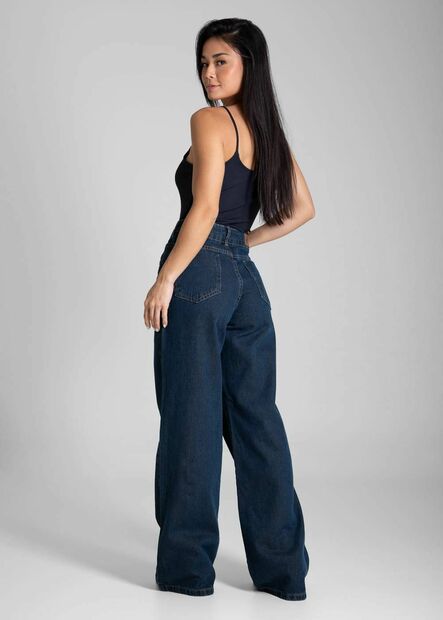 Calça Jeans Sawary Wide Leg Petit - 282397