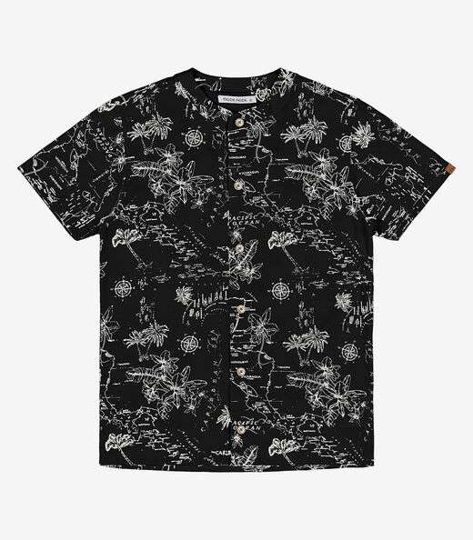 Camisa Infantil Estampada Trick Nick Preto