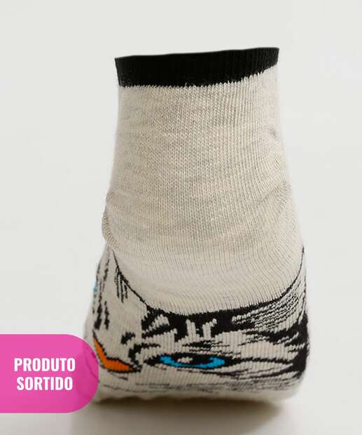 Kit 3 Pares Meias Sortida Feminina Soquete Claika