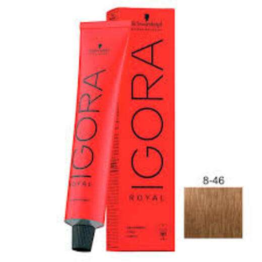 Image_Coloração Igora Royal 8-46 Louro Claro Bege Chocolate 60g