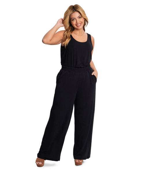 Calça Feminina Plus Size Molecontton Secret Glam Preto