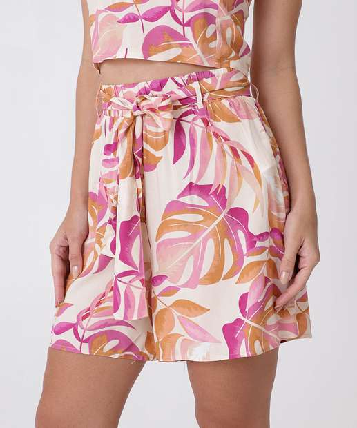 Short Feminino Clochard Estampado Marisa