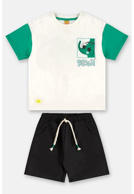 Conjunto Camiseta e Bermuda Três e Já