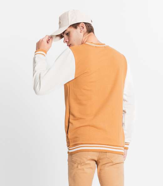 Jaqueta Juvenil Masculina Moletom Minty Marrom