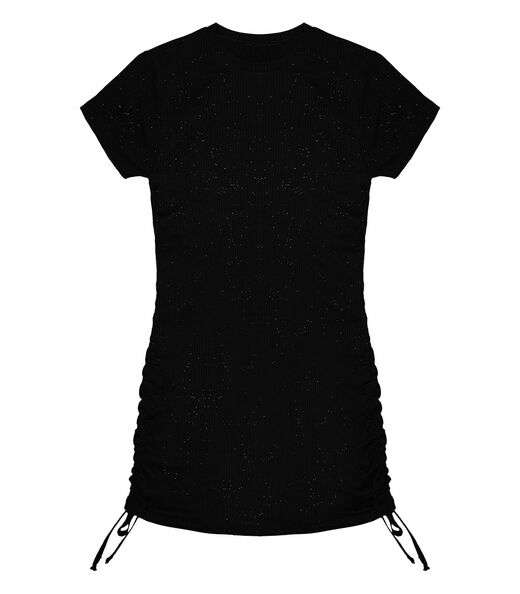 Vestido Juvenil Em Ribana Canelada Minty Preto