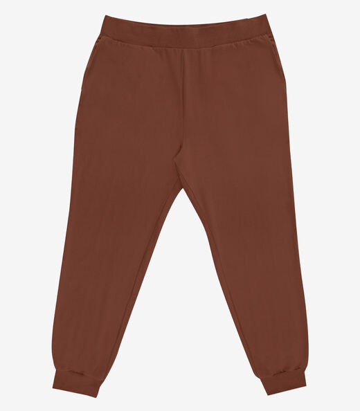 Image_Calça Jogger Feminina Plus Size Secret Glam Marrom