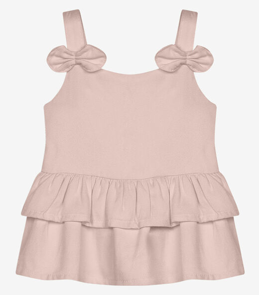 Conjunto Infantil Bata Com Shorts Trick Nick Rosa
