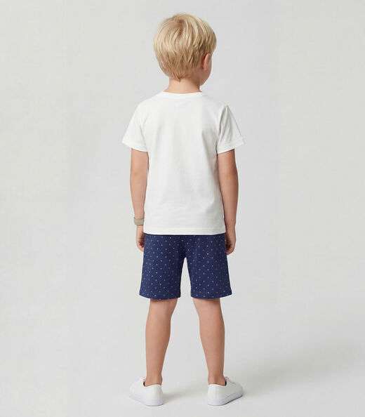 Conjunto Infantil Camiseta Com Bermuda Select Azul Marinho