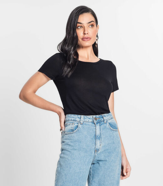 Image_Blusa Feminina Malha me Viscose Preto
