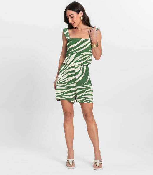 Macaquinho Feminino Curto Infinita Cor Verde