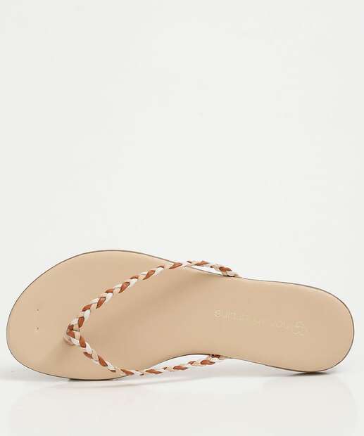 Rasteirinha Feminina Tiras Trançada 