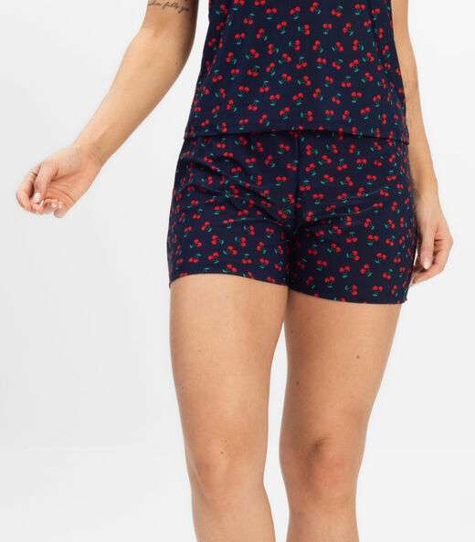 Short Doll Curto Feminino De Liganete Bella Ana Azul