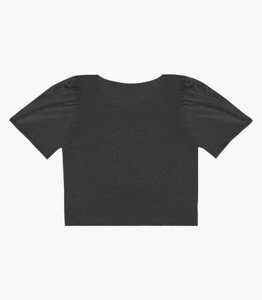 Blusa Feminina Em Malha Langui Infinita Cor Cinza