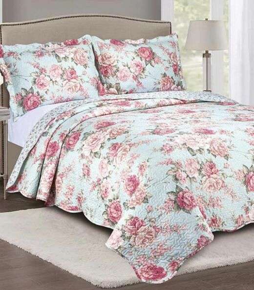 Image_Jogo De Colcha Evolution Patchwork Queen Camesa Azul