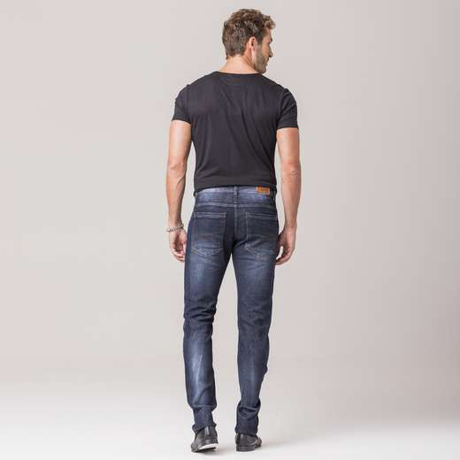 Calça Skinny Destroyed Masculina Jeans Casual Zune
