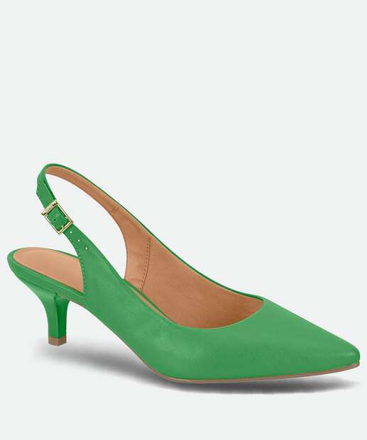 Scarpin Feminino Slingback Salto Fino Vizzano 