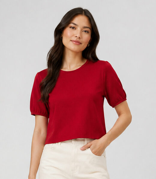 Image_Blusa Feminina Em Tecido Henera Infinita Cor Vermelho