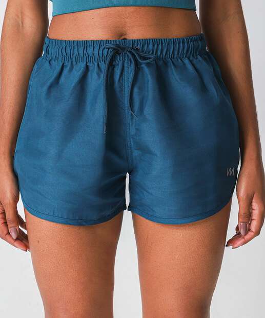 Short Feminino Fitness Amarração Marisa Azul