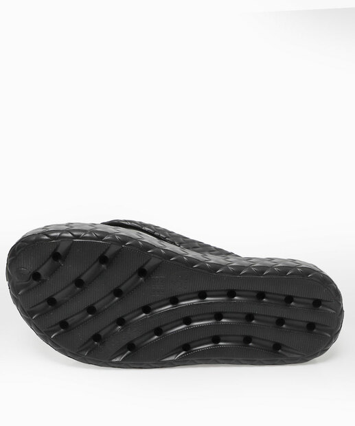 Tamanco Feminino Flatform Tiras Textura AT667 Preto