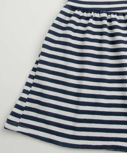 Vestido Infantil Listrado Paetês Marisa Tam 4 a 10