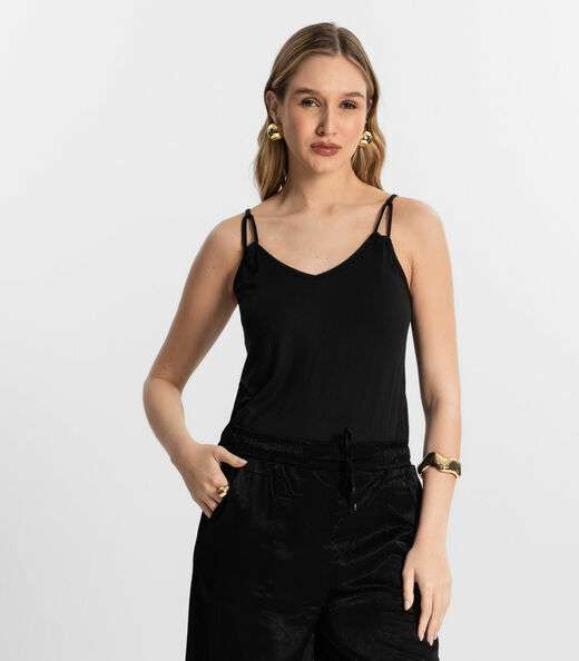 Image_Blusa De Alça Semi Acabada Malha Delicate Rovitex Preto