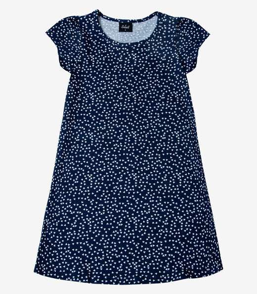 Vestido Infantil Estampado Select Azul
