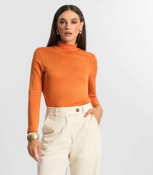 Image_Blusa Feminina Manga Longa Endless Laranja