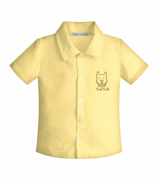 Conjunto Infantil Camisa Com Bermuda Trick Nick Amarelo