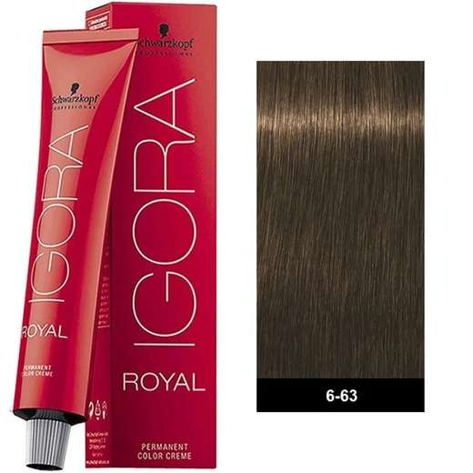 Image_Schwarzkopf Igora Royal Coloração 6-63 Louro Escuro Marrom Mate 60ml