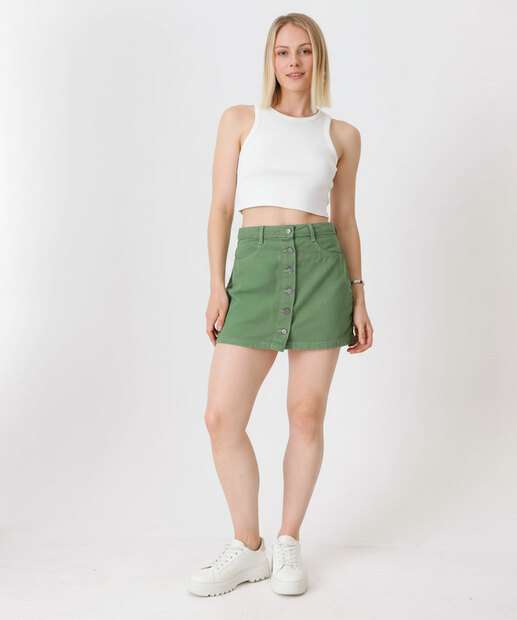 Image_Saia Feminina Sarja Botões Marisa