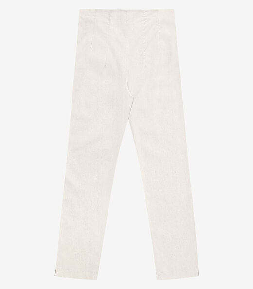 Calça Feminina Cenoura Em Bengaline Endless Bege