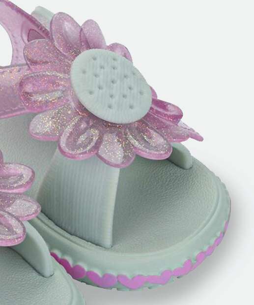 Sandália Infantil Rasteira Glitter Zaxy