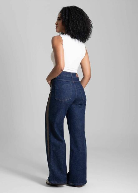 Calça Jeans Sawary Wide Leg Petit - 282680