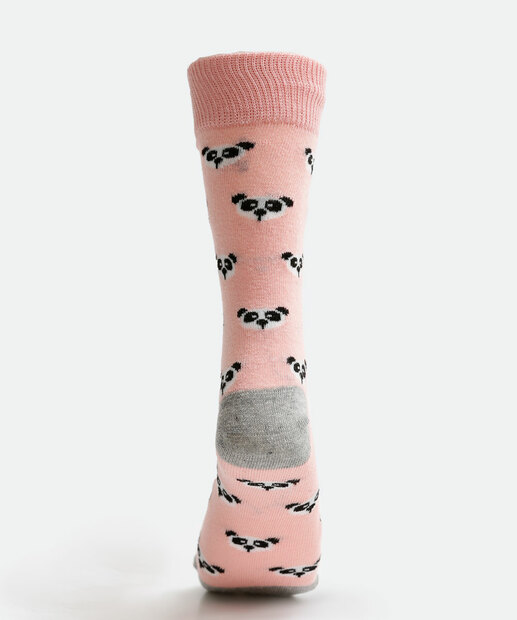 Meia Cano Longo Feminina Estampa Panda Marisa