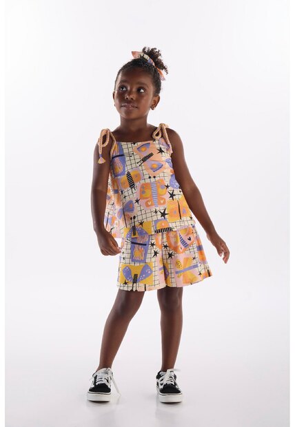 Image_Conjunto Menina com Blusa e Short Três e Já