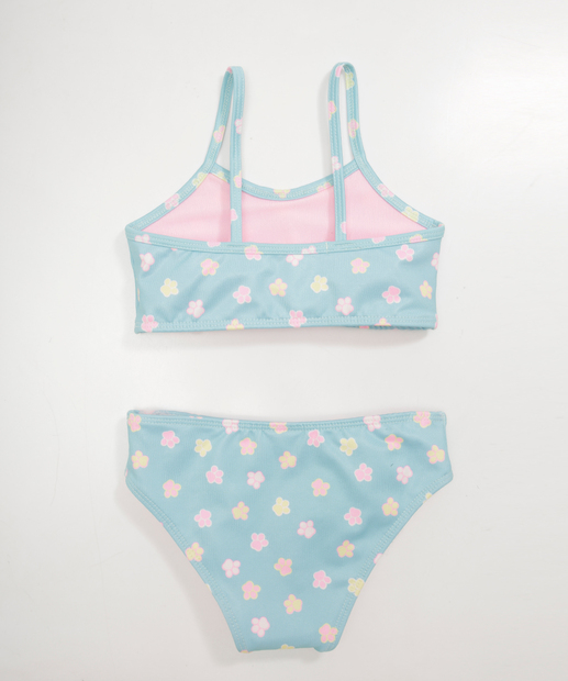 Biquíni Infantil Estampa Flores Marisa